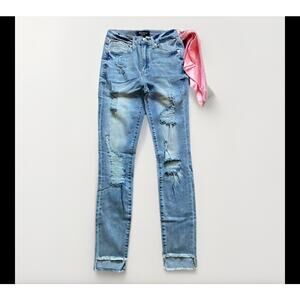 Juicy Couture Melrose Skinny Jeans 26 – Distressed Raw Hem Blue Medium Wash